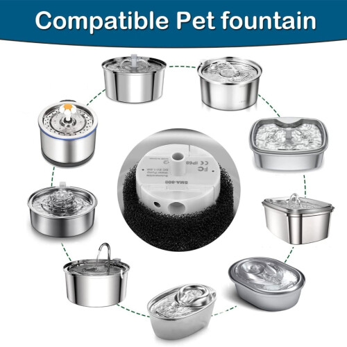 USB-Interface Pump for Pet Drinking Fountain Replacement SMA-800 Motor 1