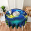 Stitch Rectangular Tablecloth 60in, Water Resistant Antiwrinkle Spillproof Soft Fabric for Dining, Parties & Holidays 7