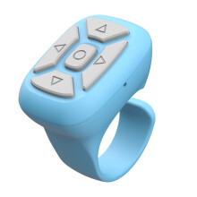 Wireless Bluetooth-compatible Ring Remote Control for Selfie, Video, Page Turner, Portable Fingertip Controller for Phones