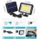 Solar outdoor light with infrared motion sensor, LED floodlight for 5