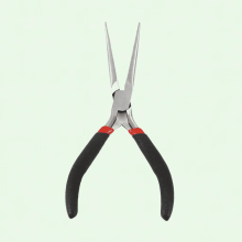 DIY Craft Beading Pliers, Long Needle Nose Clamp Tool for Jewelry Making, Steel Long Nose Pliers