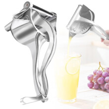 Manual Citrus Juicer with Ergonomic NonSlip Grip, Aluminum Alloy Handheld Lemon Squeezer for Maximum Juice Extraction