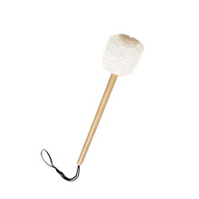 Gong Mallet with Soft Felt Head and Wooden Handle for Clear Resonant Sound in Meditation Ceremonies S