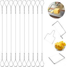 Cheese Slicer Wire Replacement 5.7 Inch Stainless Steel Cutter Wires for Marble Cheese Board 10 Pack