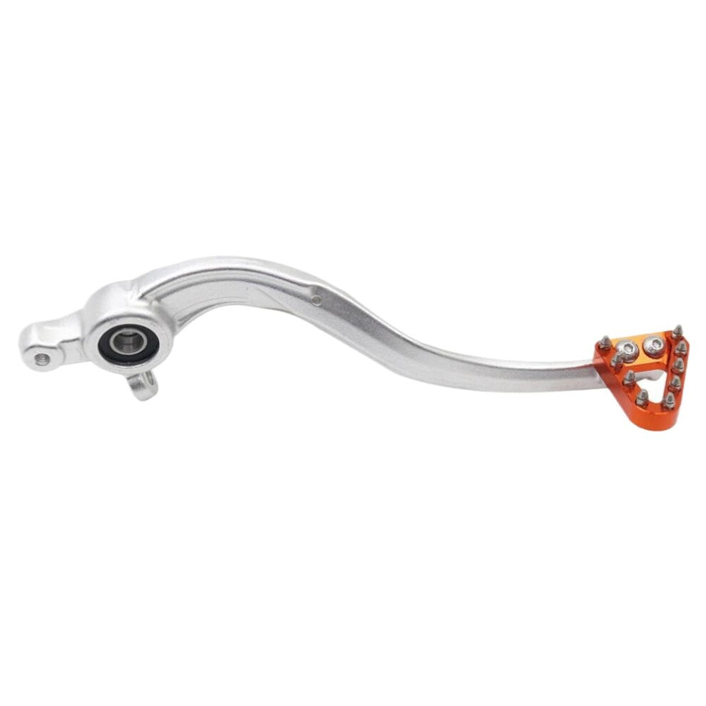 Aluminum Motorcycle Brake Lever And Pedal For Ktm 20172022 Tc Tx Te Fe Sx Xc Xcw Exc Silver/Orange 9053599407904