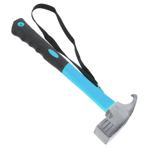 Camping Hammer with Integrated Stake Puller, Lightweight Outdoor Tool for Tent Peg Removal and Digging