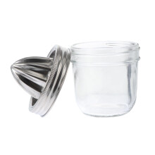 Manual Lemon Juicer for Mason Jar Stainless Steel Citrus Squeezer Ergonomic Handheld Fruit Press