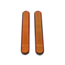 Motorcycle Fork Leg Reflectors for Harley Davidson with Saddlebag Latch Covers, Night Safety