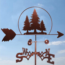 Vintage Iron Garden Weather Vane Outdoor Wind Direction Indicator WeatherResistant Finish