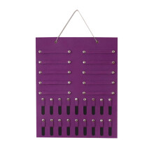 Cailmei Présentoir à bijoux mural pliable, sac de rangement, violet, taille unique