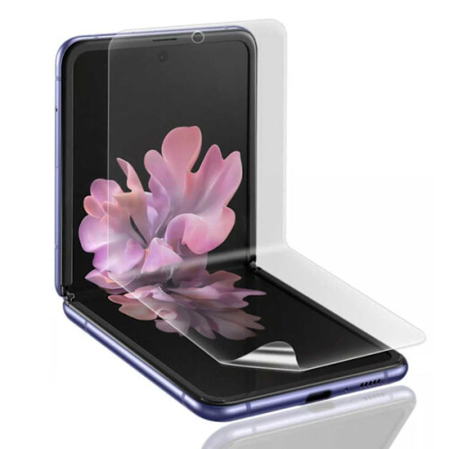 Συμβατό με το Samsung Galaxy Z Flip4 Προστατευτικό οθόνης από πλαστικό TPU διαφανές
