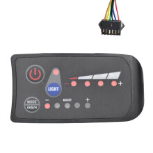 Medidor S810 para Bicicleta Elétrica com Display LED 36V IP65 e Conector SM6PIN