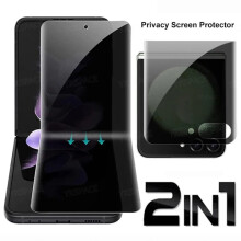 Inre EPU och extern sekretessskyddande hydrogelfilm för MOTOROLA Moto Razr40 50Ultra Plus2024 2023 2022, mjukt skärmskydd