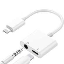 Charging and Headphone Adapter – Lightning to 3.5mm & Lightning Port