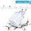 2 stuks compatibele iPhone snellader USB-C voedingsadapter 20W + kabel wit 4