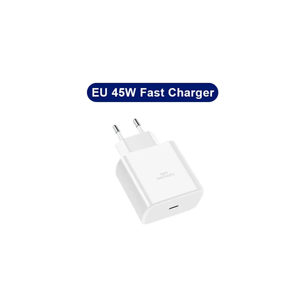 Pd 45W Usb C Charger For Compatible With Samsung Galaxy S22 S23 S24 Ultra Note 10+ 5G Usb C Mobile Phone Charger Fast Charger Eu Plug White 9395123994475