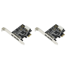 2X -PEX30016 3Chalafort IEEE1394Firewire1394B & 1394A PCIe1.1X1Cárta TI XIO2213B Éilíonn Sliseanna Tiománaí Seanchéad