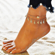Jacenvly Nieuwe Cadeaus voor Heren, Maat Gouden Strand Enkelbandje, Enkelbandje voor Dames, Strand Sieraden Cadeau, Zomerkorting, Uitverkoop
