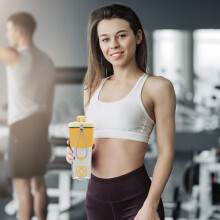 Quinlirra Easter Gifts Clearance Protein Mixing Bottle 24oz, Portable Pre-Workout Whey Cup with Mixing Ball, Birthday Gift for Mom