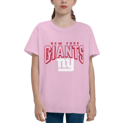 Παιδικό κοντομάνικο μπλουζάκι NY_Giants με λογότυπο αθλητικής ομάδας ποδοσφαίρου
