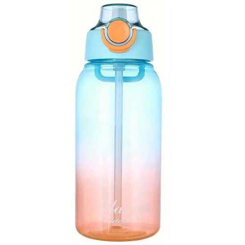 Witspace32oz1L Πλαστικό μπουκάλι νερού χωρίς BPA με μαρκαδόρους χρόνου,