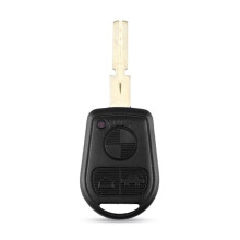 Chave de substituição de 3 botões Exx Z3 para BMW, preta, tamanho único