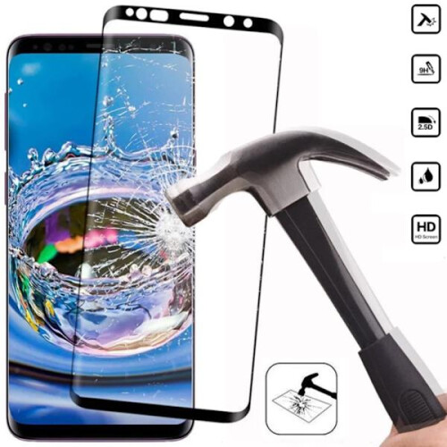 Προστατευτικό οθόνης συμβατό με Samsung S21/S21+/S9/S9+/S8/S8+/S7Edge θήκη Galaxy - Διαφανής με μαύρο