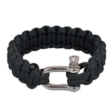 Armbånd Paracord Naimakka Classic Medium 21cm sort [kk]