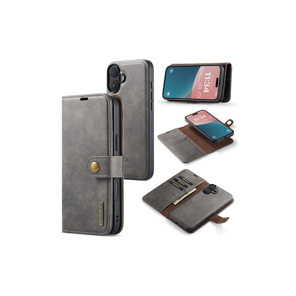 Dg.ming Compatible With Iphone 16 Plus Case 2In1 Magnet Grey 9395123216287