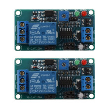 2X SRD-12VDC-SL-C NC com controle de temporização de 12V DC