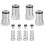 2 par kuglelåsestolper, rustfrit stål 304 1