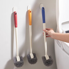 Jacenvly Weihnachtsschmuck-Toilettenbürste – Langer Griff, keine schwer zugänglichen Stellen, Wandaufhängung, geeignet für Haushalts- und