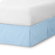 Spódnica łóżka Bare Home Double Brushed - Kolekcja Premium1800 - 15 cali - King, jasnoniebieski