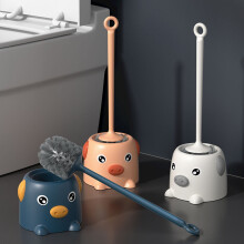 SUSUchens Toilettenbürste in Schweinchenform mit rutschfestem, langem Griff, blau