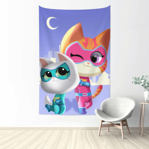 Superkitties Ταπισερί Μεγάλο Banner Κρεμαστό Τοίχο Ταπισερί Αισθητική Αφίσα Καλλιτεχνικό