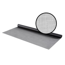 Products14132 48 Zoll x 25 Fuß Anthrazit Kristallklare Fiberglas-Siebwand
