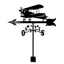 Metal Weather Vane Outdoor Wind Direction Indicator with UVResistant Coating for Garden Yard Roof