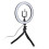 Selfie lamp/Ring light (26 cm) with flexible stand multicolor 1