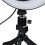 Selfie lamp/Ring light (26 cm) with flexible stand multicolor 3