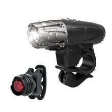 Mizh Bike Light USB Rechargeable Front Light Headlight Tail Back Light Set for Mountain Bike Road Bike (Headlight+Taillight)