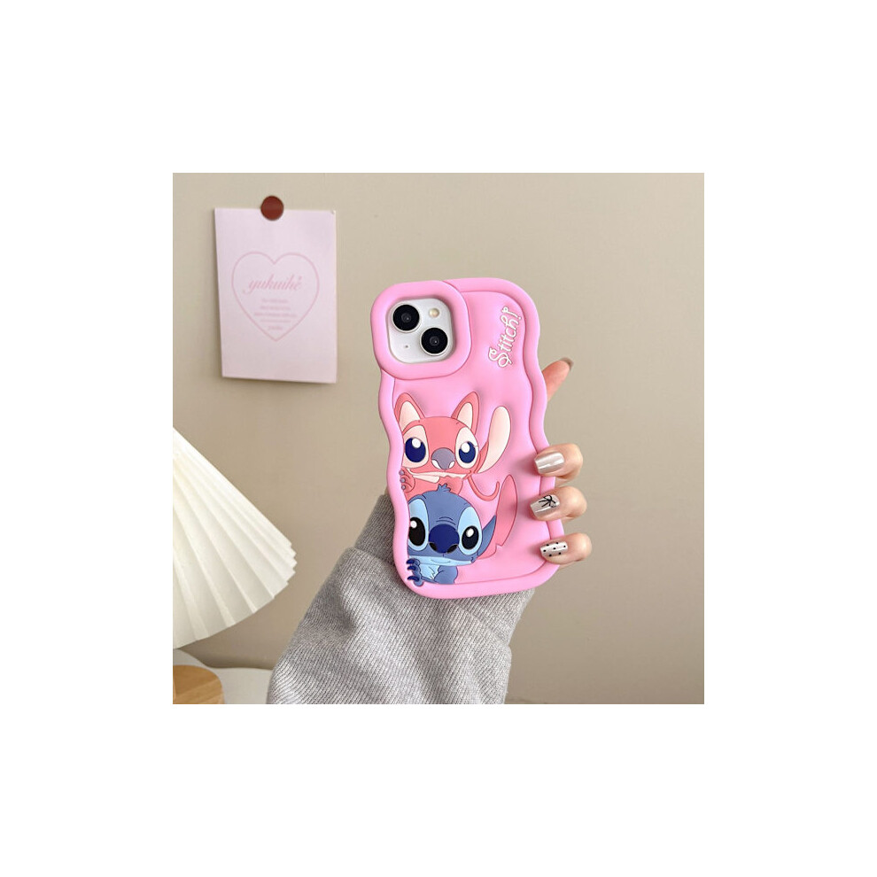 Stitch Silicone Case - For Compatible With Iphone Dark Compatible With Iphone 11 Pink 9395123338491