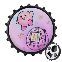 Kirby mágneses üvegnyitó hűtőmágnesekkel, egyedi ajándékötlet kempingezőknek, klassz kütyük, kültéri piknik, otthoni használatra