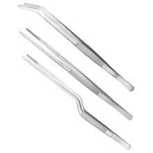 1 set di pinzette sottili, pinzette da cucina in acciaio inossidabile, pinzette per alimenti, pinzette da cucina per decorare