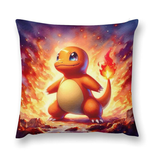 Μαξιλαροθήκη Charmander Plush Throw Multisize Εξαιρετικά άνετη μαξιλαροθήκη, αντιρρυπαντικές
