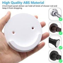2 PCS Shower Curtain Rod Holder Wall Mount Retainer Of Shower Rod For Bathroom Shower Curtain Rod Not Included White Home Tools Kit
