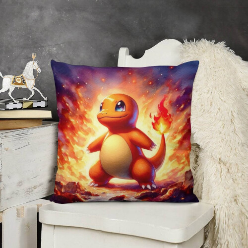 Μαξιλαροθήκη Charmander Plush Throw Multisize Εξαιρετικά άνετη μαξιλαροθήκη, αντιρρυπαντικές 2