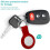 3-Pack Airtag Case - 4Colors with Keychain Red 5