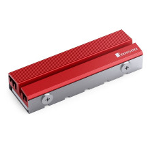 Radiador jixopn M.2 2280NVMe SSD com 2x almofadas térmicas para resfriamento de unidades NVMe (vermelho)