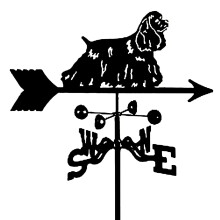 Outdoor Garden Weather Vane Roof Mount Wind Direction Indicator Decorative Metal Sculpture