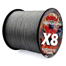 Angelschnur 300 m, 8 Stränge x 8, geflochten, multifilament, PE, stark, geeignet für Karpfenangeln, 18 lb, 22 lb, 31 lb, 39 lb, 43 lb, 52 lb, 61